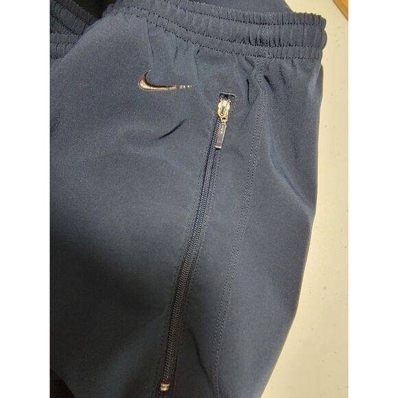 Nike Navy Blue Zip Pocket Drawstring Shorts - 36 x 19 - Picture 4 of 7